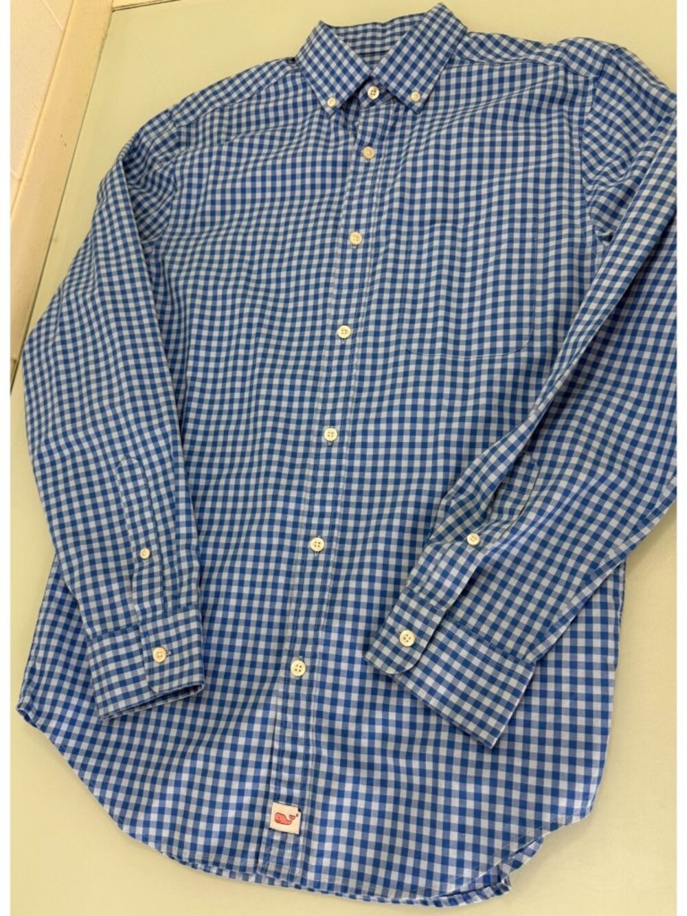 Vineyard Vines Classic Fit Murray Shirt Mens Small S Long Sleeve Gingham Preppy